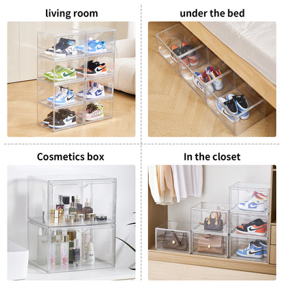 X-Large Clear Stackable Sneaker Display Case