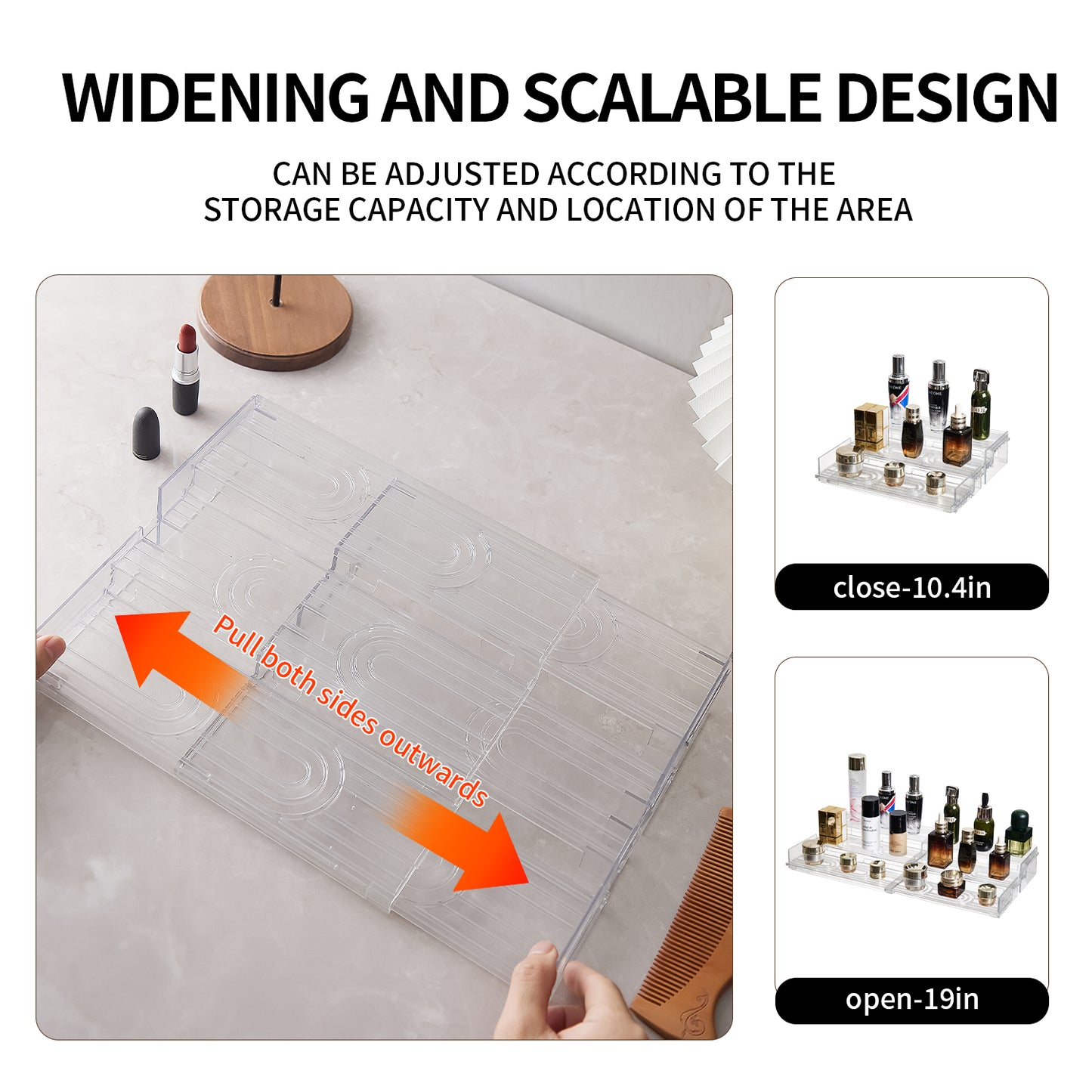 3-Tiers Retractable Display Stand