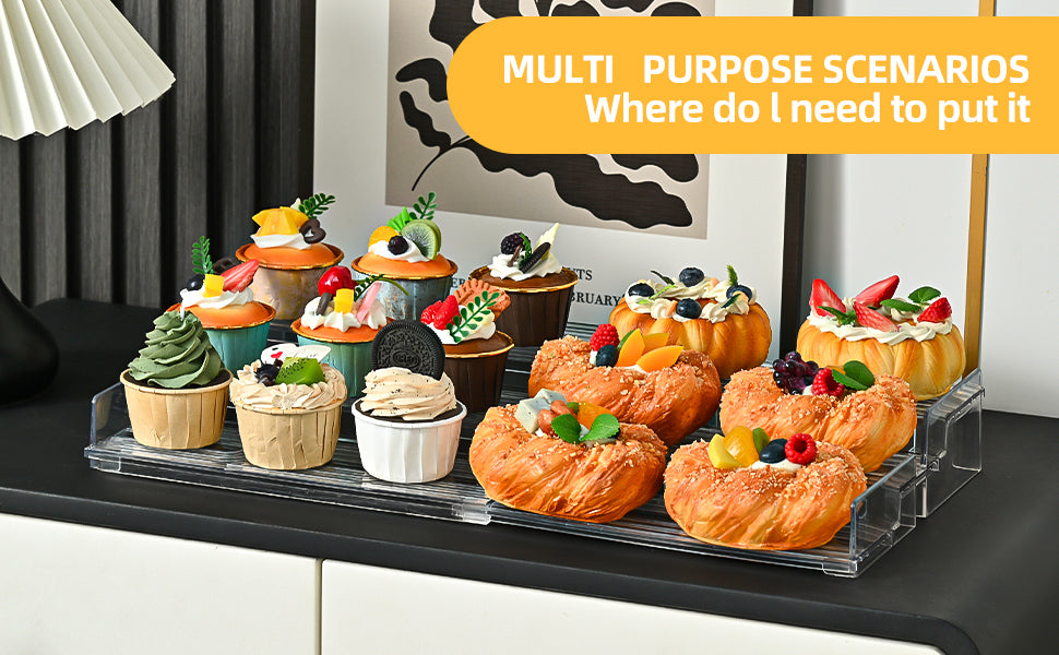 3-Tiers Retractable Display Stand