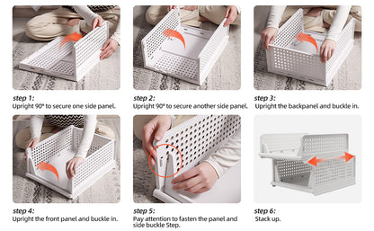 Foldable Plastic Storage Basket