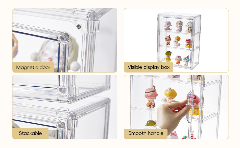 3-Tiers Display Case for Collectibles