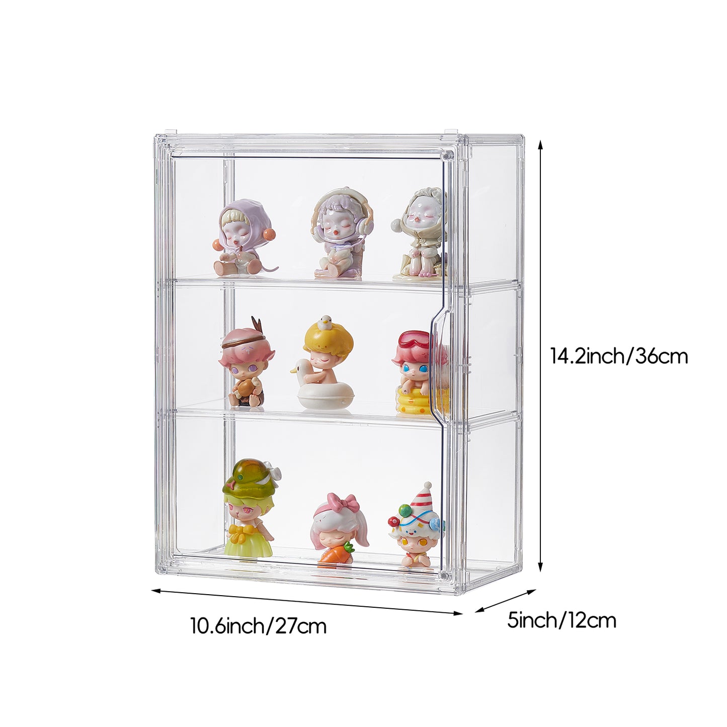 3-Tiers Display Case for Collectibles