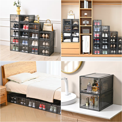 Stackable Drop-Front Shoe Boxes