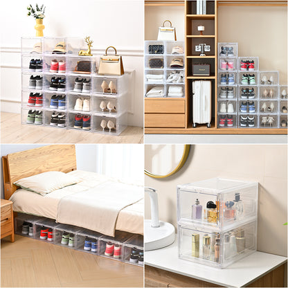 Stackable Drop-Front Shoe Boxes