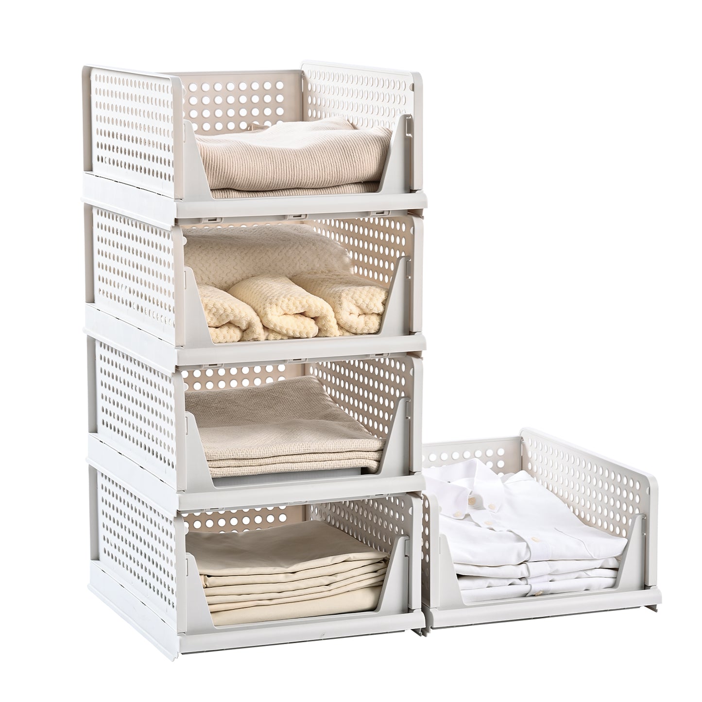 Foldable Plastic Storage Basket