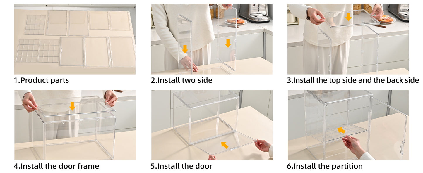 4-Tiers Display Case for Collectibles