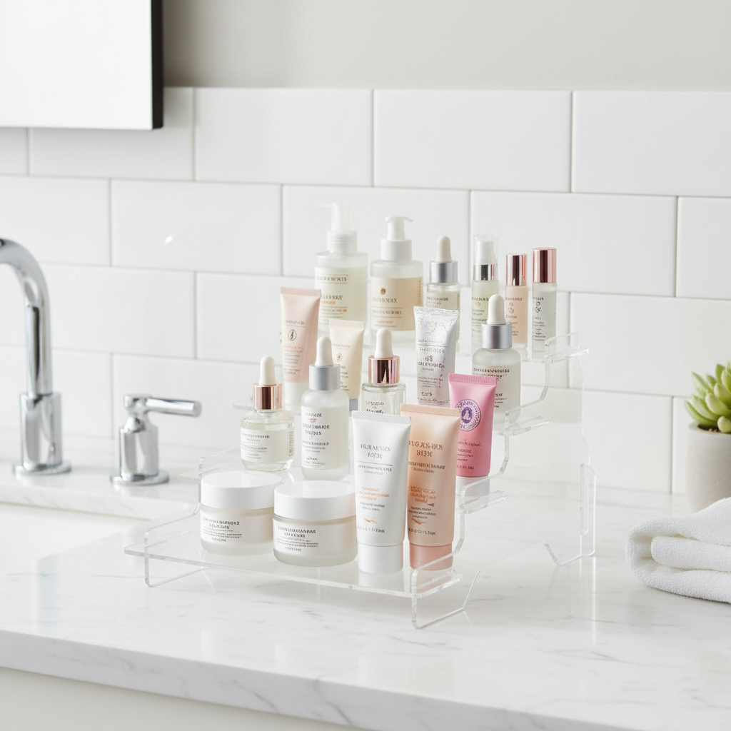4层展示架浴室护肤品场景