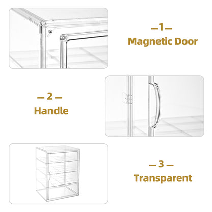4-Tier Adjustable Pastry Display Case