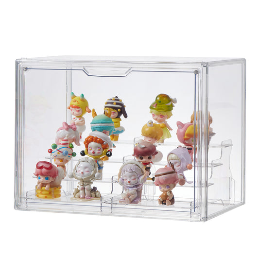 Collectible Display Case with Two Display Shelves