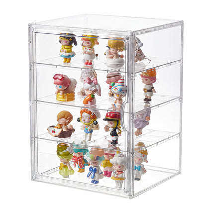 4-Tiers Display Case for Collectibles