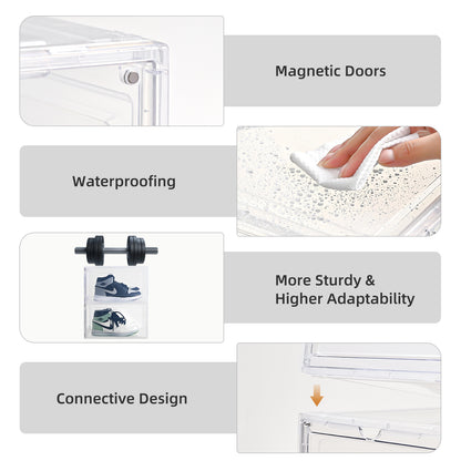 Stackable Drop-Front Shoe Boxes